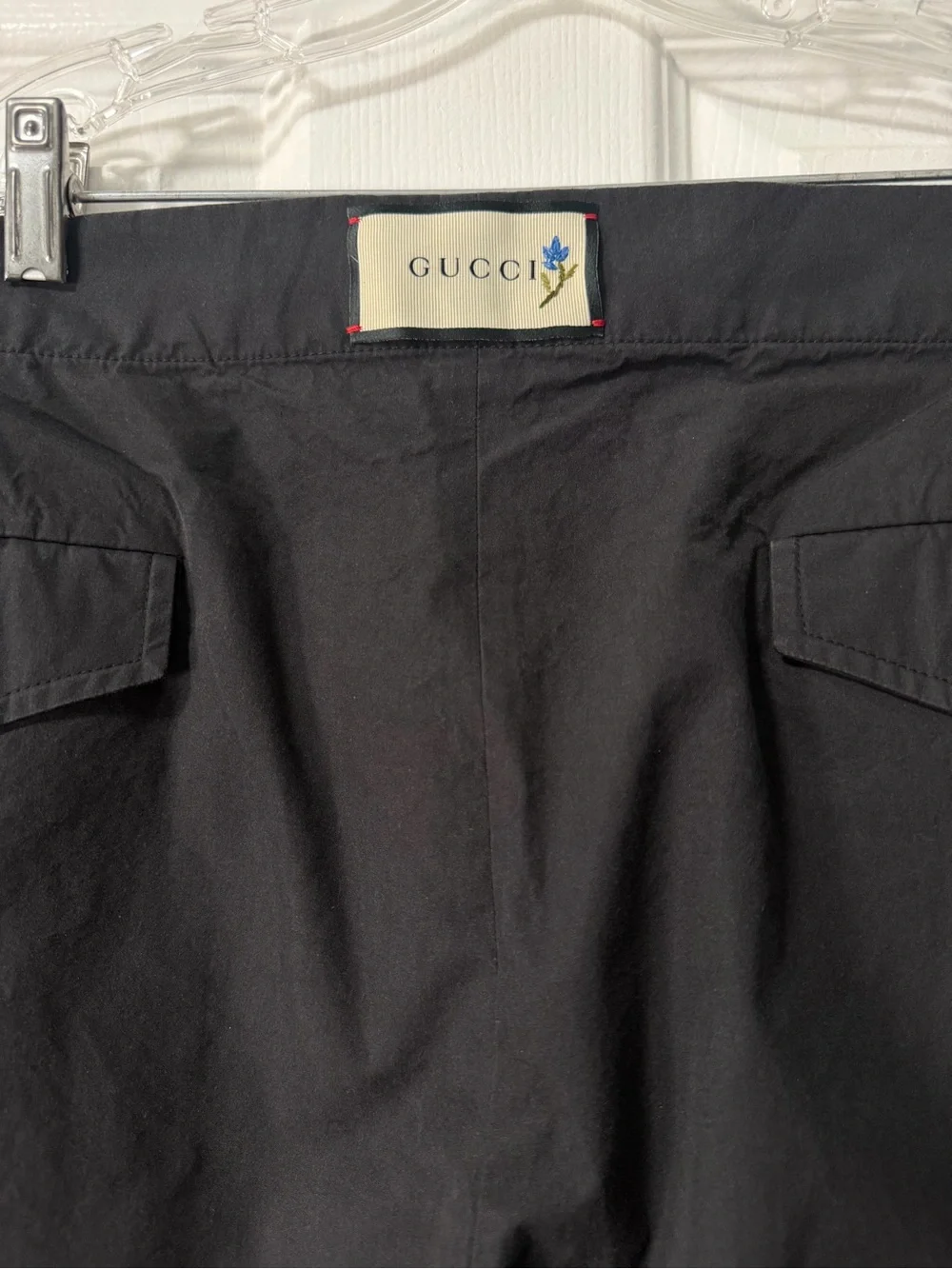 Gucci Men's Gray 100% Cotton Elastic Waist Trousers Pants Size IT 54
